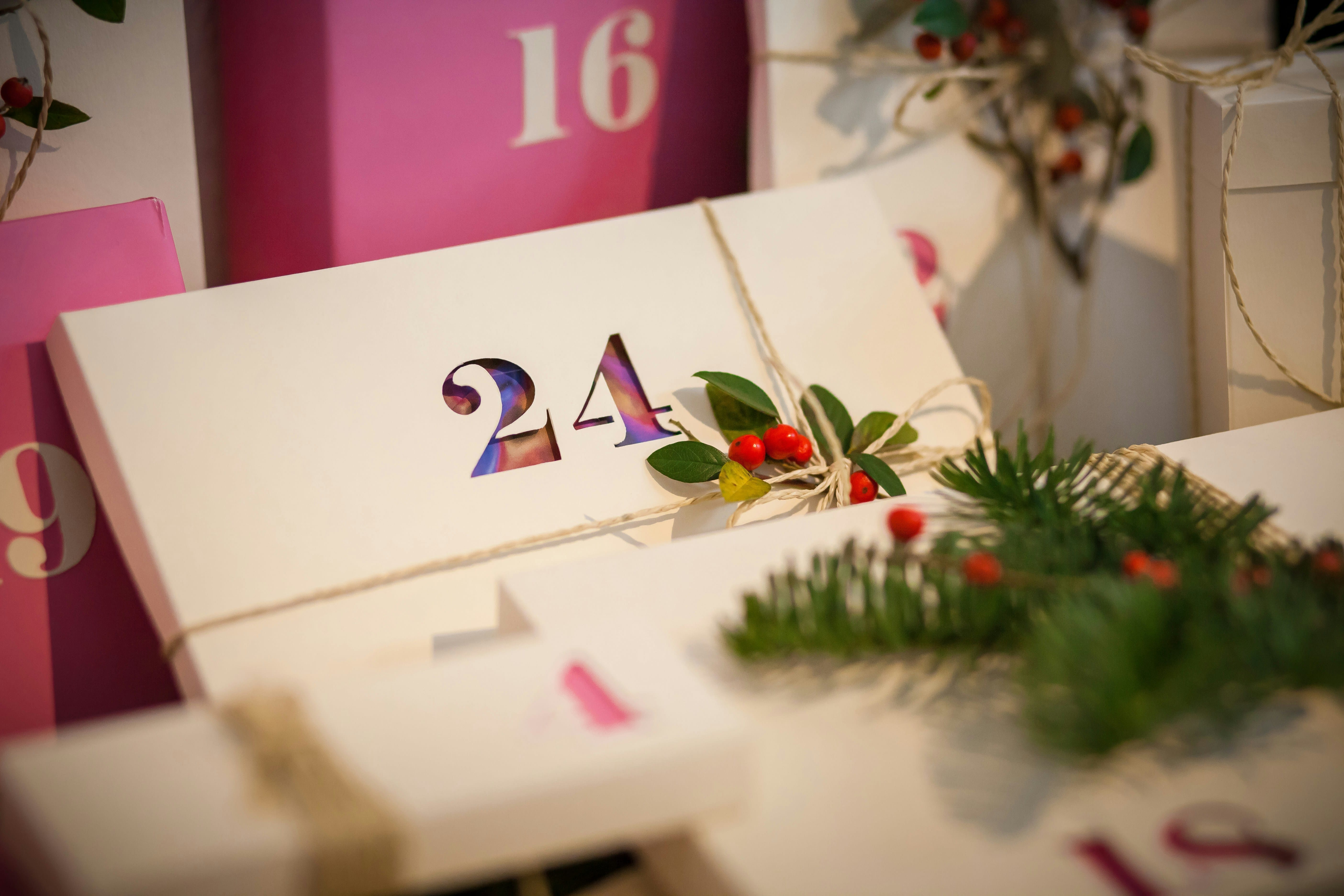 Advent Calendar box featuring the number 24